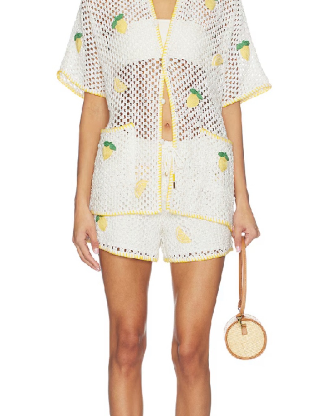 Saylor Blithe Lemon Shorts - Picture 2 of 5